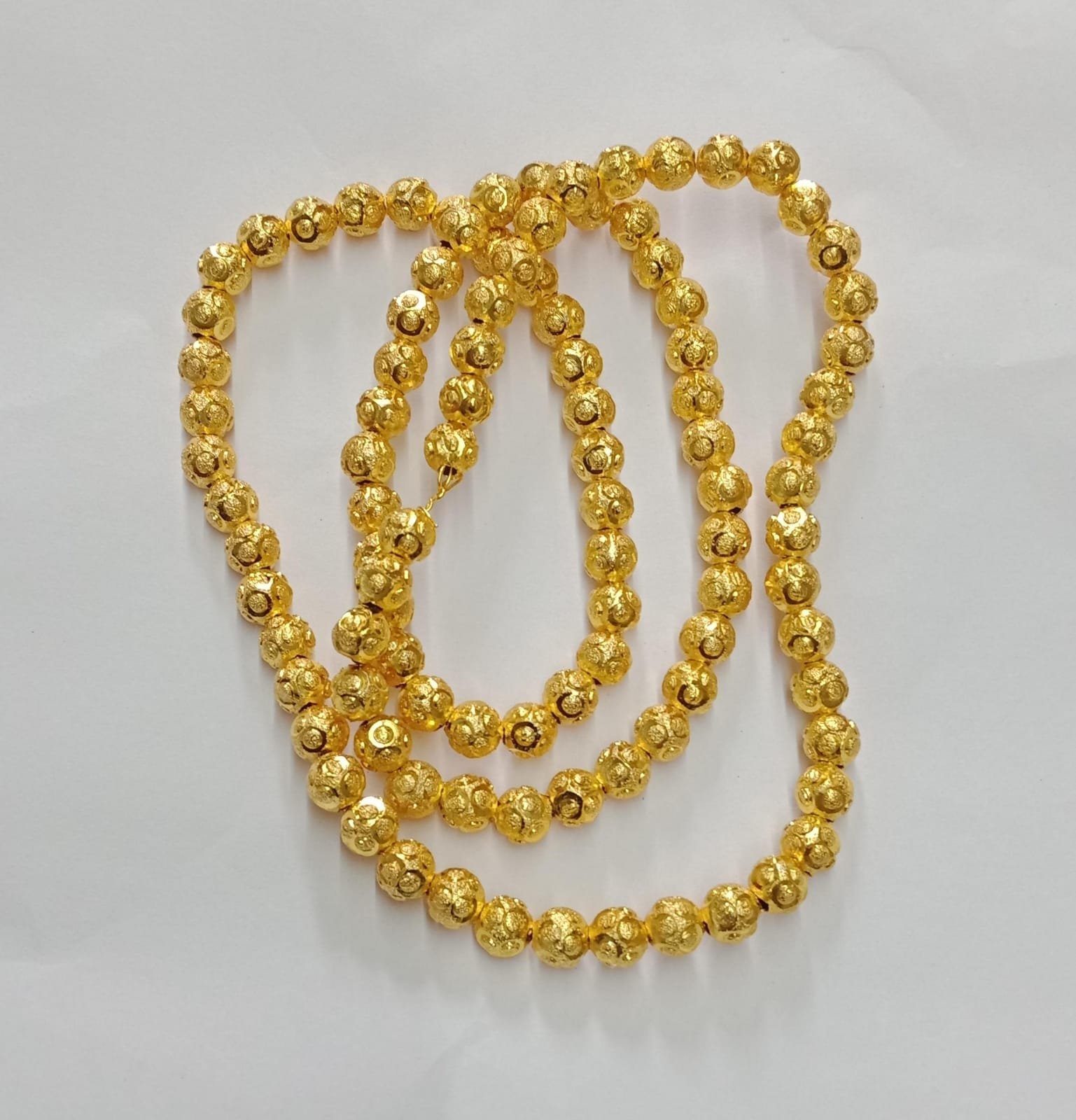 8mm Bindi Gold Plated Beads